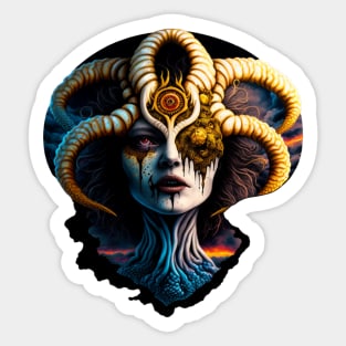 Supervilian|Trippy|Dark| Sticker